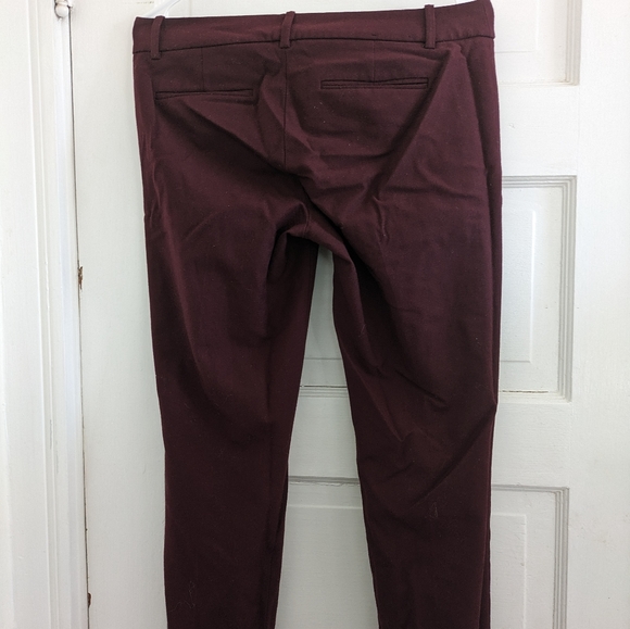 Maroon J Crew work pants - Picture 2 of 4